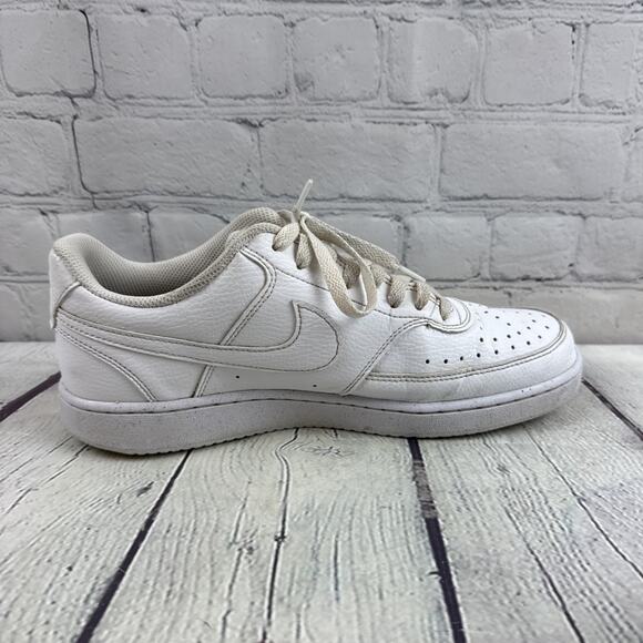 Nike Men’s Court Vision Low Size 8.5 Triple White‎ DH2987-100 - Picture 7 of 10
